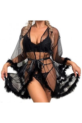 Lingerie Femme Sexy Ensemble Homme Sexy Hot y27k sous-vêtements Amusants pour Femmes Sexy Lace Large Transparent See Through 
