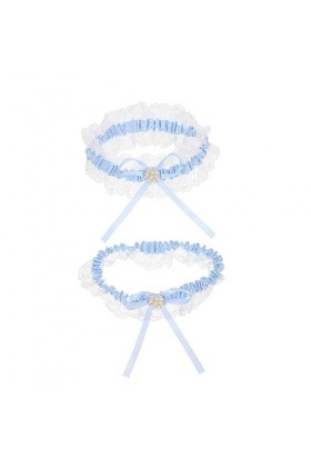 SOIMISS 1 Set Garter Belt Dentelle Jarretière Bijoux De Mariée Ensemble Blanc Jarretière De Mariage Dentelle sur La Cuisse Ma