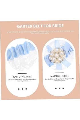 SOIMISS 1 Set Garter Belt Dentelle Jarretière Bijoux De Mariée Ensemble Blanc Jarretière De Mariage Dentelle sur La Cuisse Ma