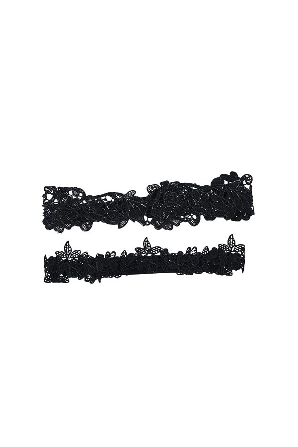 jojofuny 2Pcs Ensemble Jarretière De Jambe De Mariée Jarretière De Jambe De Fleur Porte-Jarretelles De Mariée Porte-Jarretell