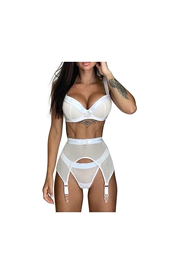 Ensemble Soutien Gorge et String Femme Dentelle Vêtements De Nuit 2 Pièce sous-Vetements Sexy Lingerie Sexy Ensemble Erotique