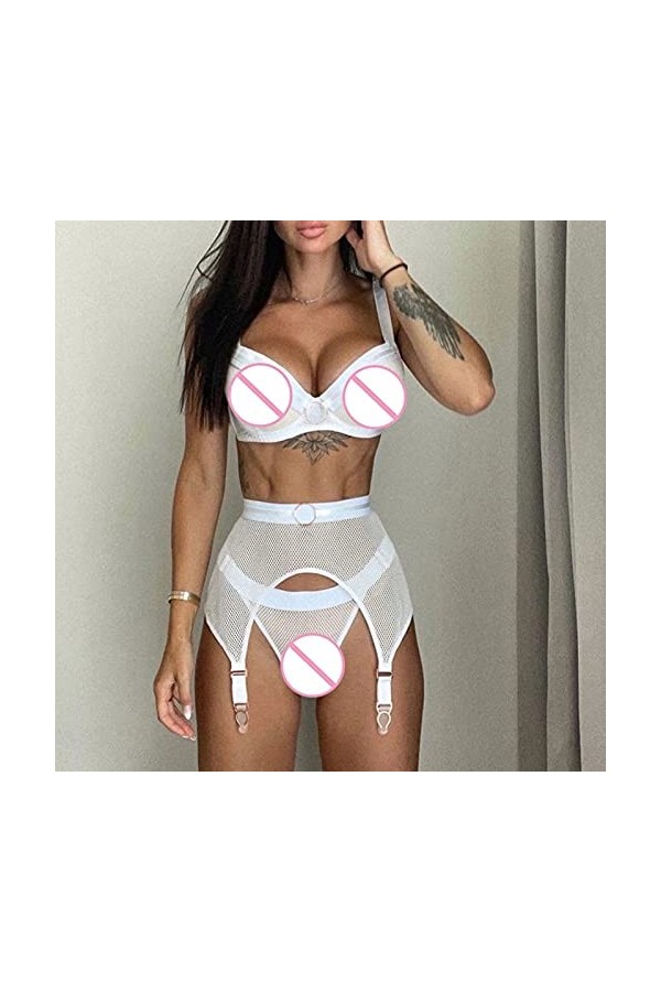 Ensemble Soutien Gorge et String Femme Dentelle Vêtements De Nuit 2 Pièce sous-Vetements Sexy Lingerie Sexy Ensemble Erotique