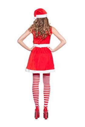 Folat 6333 – Costume sexy de femme de Noël pour femme, S-M, Rouge