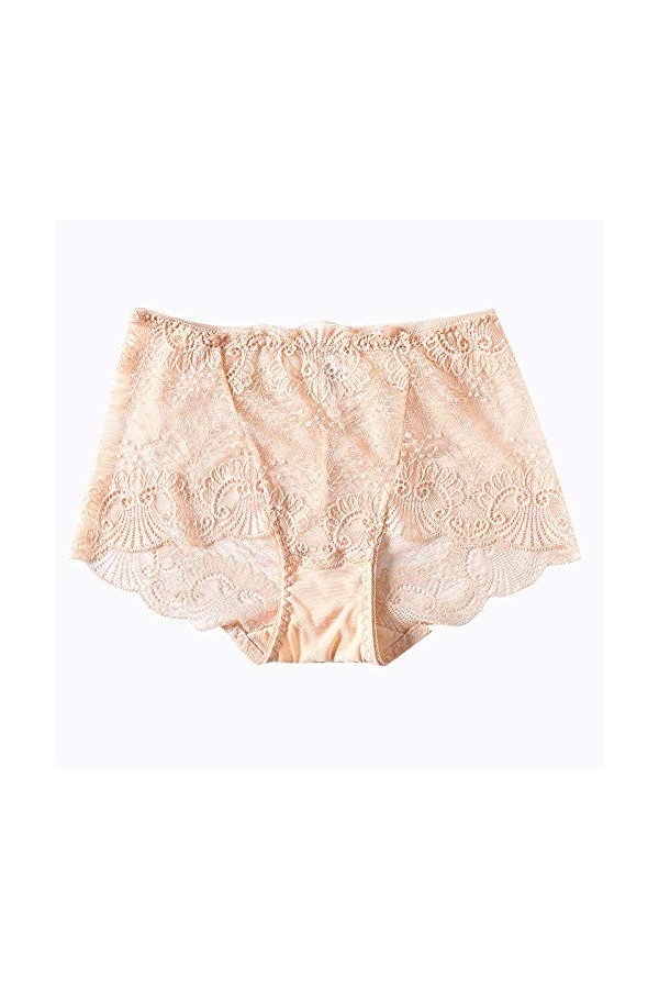 Nouvelle culotte en dentelle sans couture dames coton entrejambe culotte féminine femme dentelle culotte *3-rouge_XL60-72.5kg