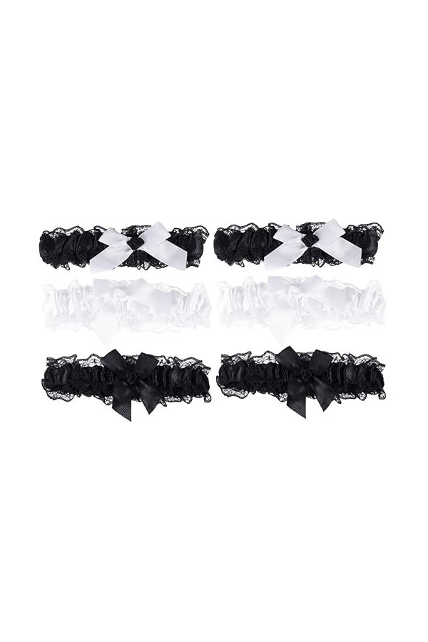 SOIMISS 6 Pcs Cercle De Jambe Jarretière De Mariage Ceintures pour Femmes Jarretelles pour Mariée Dentelle Jambe Jarretière D