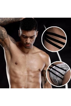 Culottes Triangle pour Hommes,Shorts pour Adultes Sexy Temptation avec Bande de Caoutchouc Élastique,Slips de Flirt Processus