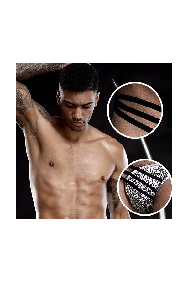 Culottes Triangle pour Hommes,Shorts pour Adultes Sexy Temptation avec Bande de Caoutchouc Élastique,Slips de Flirt Processus