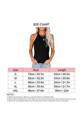 T-shirt côtelé Manches, Débardeur côtelé Coupe Slim pour Femmes dentraînement Pure Color Stretch 13 