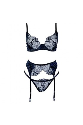 Lingerie Coton Sexy la Mode et Sexy pour Femmes avec Petite Poitrine et Anneau en Acier réunis avec des sous-vêtements de Poi