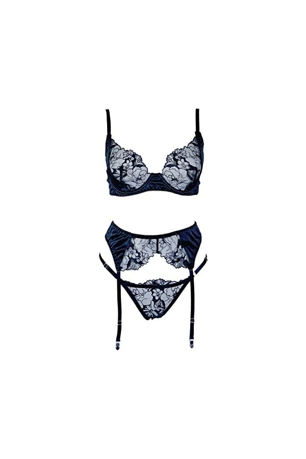 Lingerie Coton Sexy la Mode et Sexy pour Femmes avec Petite Poitrine et Anneau en Acier réunis avec des sous-vêtements de Poi
