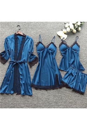 FGUUTYM Ensemble lingerie grande taille robe de nuit en dentelle ceinture pyjama ensemble sous-vêtements poupée enfant femme 
