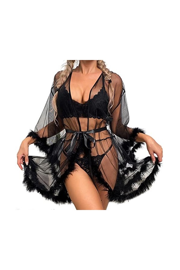 Lingerie Femme Sexy Ensemble Homme Sexy Hot y27k sous-vêtements Amusants pour Femmes Sexy Lace Large Transparent See Through 