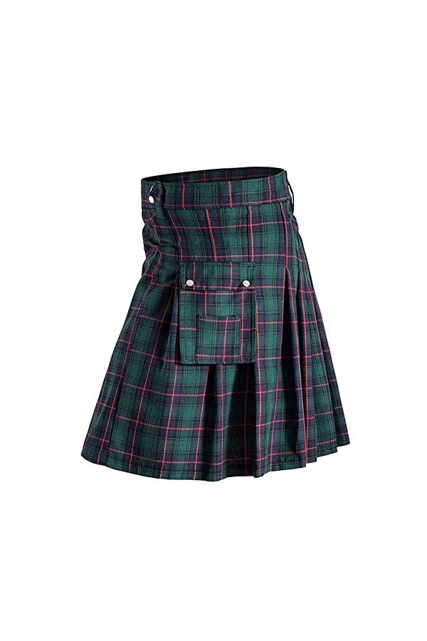 Kilt - Jupe écossaise pour homme - Couleur unie - Tartan - Style vintage - Style rétro - Style vintage - Style rétro - Style 
