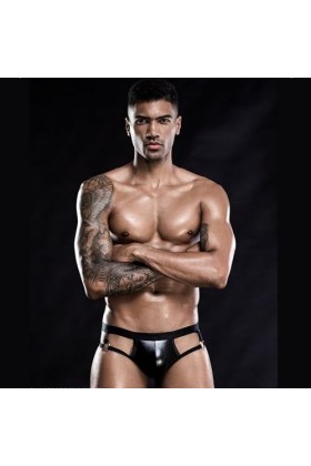 Sous-Vêtements pour Hommes Boxer Métallique Brillant Short Hommes élastique Taille Basse Caleçon String Short Chaud String Li