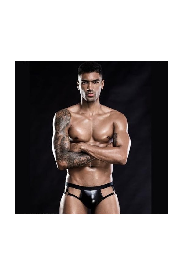 Sous-Vêtements pour Hommes Boxer Métallique Brillant Short Hommes élastique Taille Basse Caleçon String Short Chaud String Li