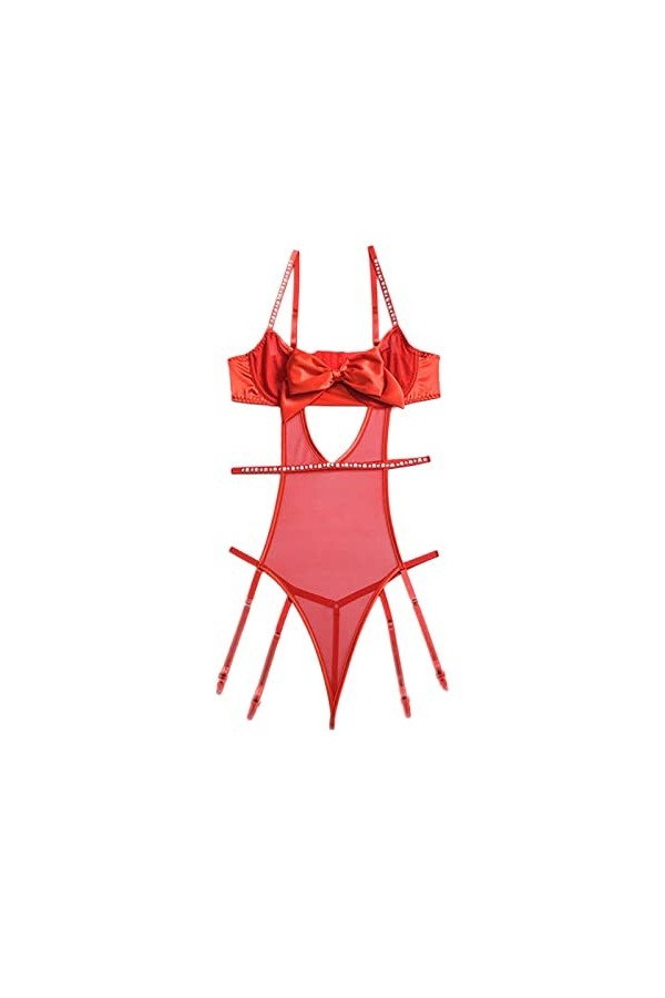 Générique Robe de Noël Femme Sexy Lingerie Coquine Combinaison Femme Sexy Lingerie Femme Classe Costumes Sexy Femme Tenu Sexy