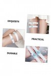 SOIMISS Jarretière en Dentelle De Mariée 2 Pièces Jarretière Bleue Jarretière Blanche Dames Costumes Accessoires pour Femmes 
