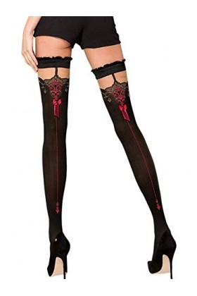 Passion Bas Autofixants Noir/Gris ST100 Taille 1/2