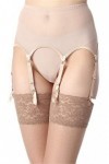 Merry Style Porte-Jarretelles en Dentelle Lingerie Sexy sous-vêtement Femme MSKS912 Beige, XL 