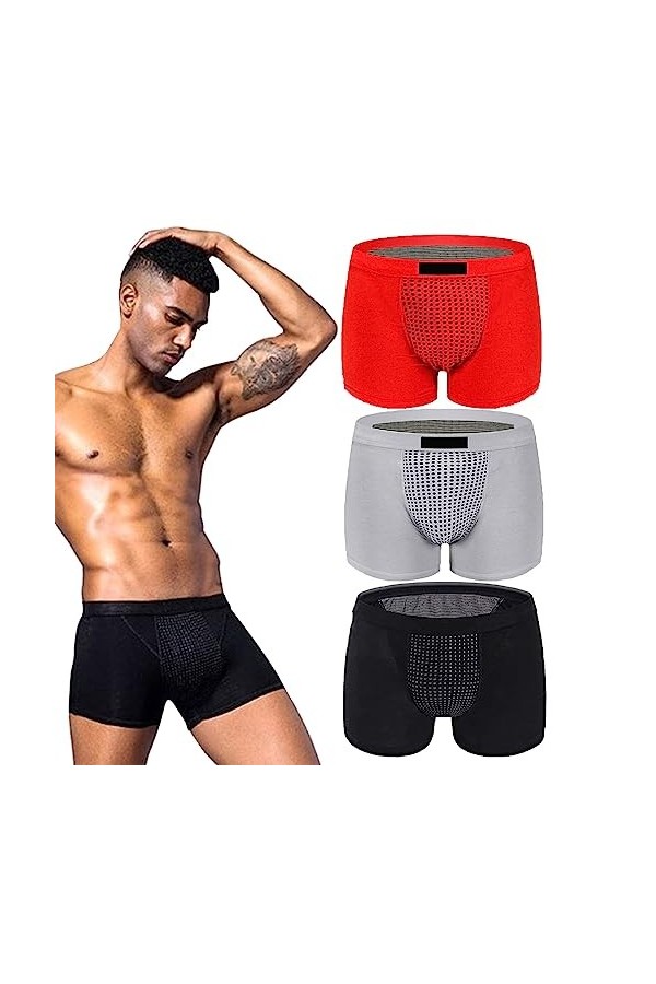 NNBWLMAEE Royalprestige Prostate Magnetic Therapy Boxer Briefs, Prostate Magnetic Therapy Performance Boxer Briefs for Men L