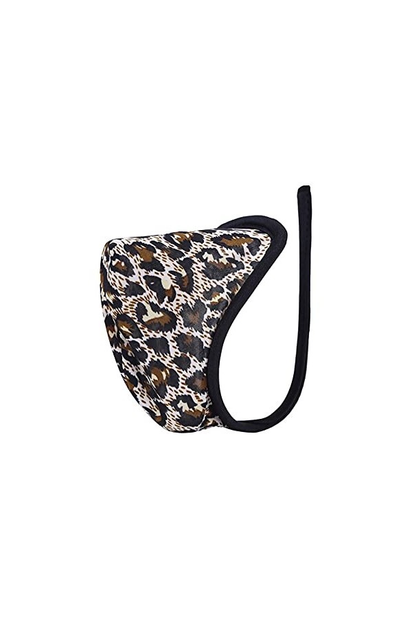 YINGJUN Lingerie sexy Thongs pour homme léopard