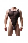 LKRSEEF Ouverte Mankini Homme Erotique Sexy Hot Boxer Elephant Moulant Chic String Transparent Slip Kangourou Bonbon Body Fic