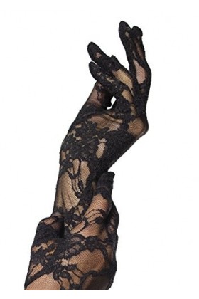 Leg Avenue Gants Longs Opéra Dentelle - Taille Unique