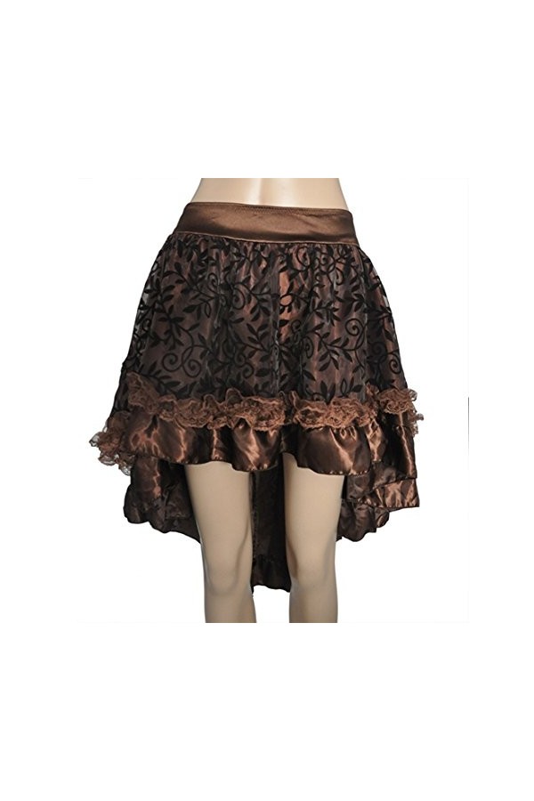 Kelvry Sexy Femmes Gothique Vintage Jupe Dentelle Costume Steampunk Corset Robe S-6XL