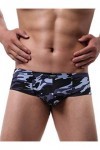 iKingsky String en Cuir épais pour Homme Camouflage Brasil Back sous-vêtements XXL, Pack de 2 