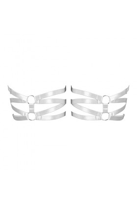 2 pièces Femmes Corps Harnais Jambe Bas jarretière Punk Grande Taille jarretière Gothique Carnaval Halloween Danse Costume B