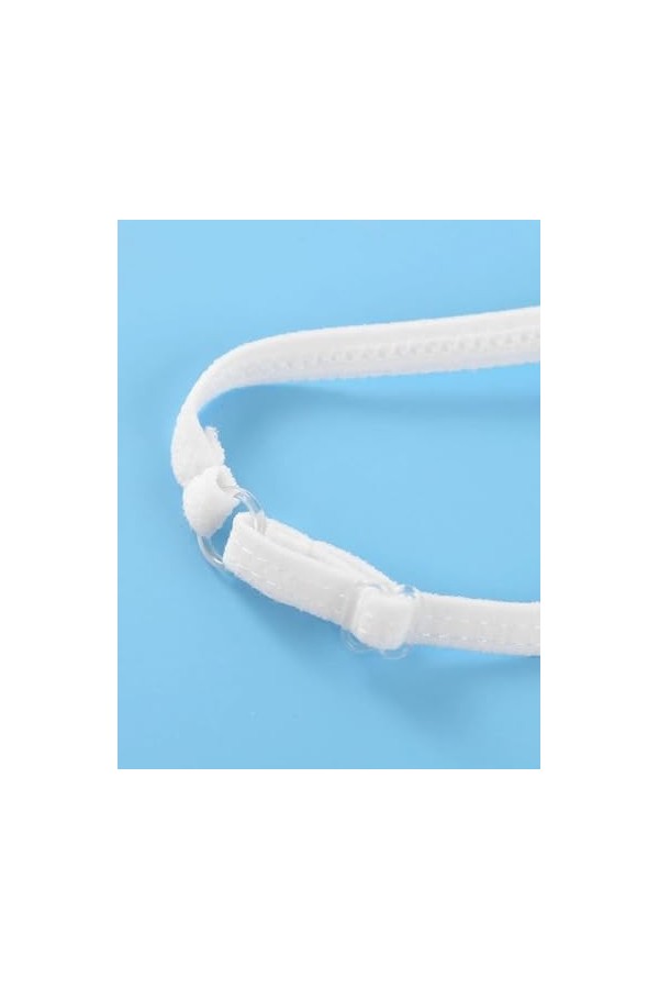 Lingerie Sexy Hot Chaude Ensemble De sous-Vêtements en Dentelle Bretelles Spaghetti Seins Exposés,Blanc,L