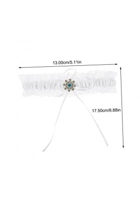 Didiseaon 1 Ensemble De Jarretelles en Dentelle De Mariée Décoration De Jambe Bijoux De Jambe Bracelet Jarretière De Cuisse B