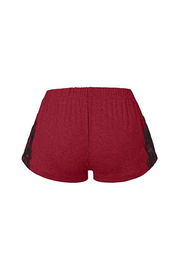 Lingerie avec Porte-jarretelle décontracté serré pour Femmes Sports élastiques Pantalon de Yoga Court à Lacets Lingerie Grand