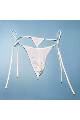 PIYAX Hommes Sexy Tongs Solide G-Strings sous-vêtements Glace Soie Sexy Gay Sissy Tanga Hombre Jockstrap pénis Sac Respirant 