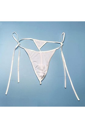 PIYAX Hommes Sexy Tongs Solide G-Strings sous-vêtements Glace Soie Sexy Gay Sissy Tanga Hombre Jockstrap pénis Sac Respirant 
