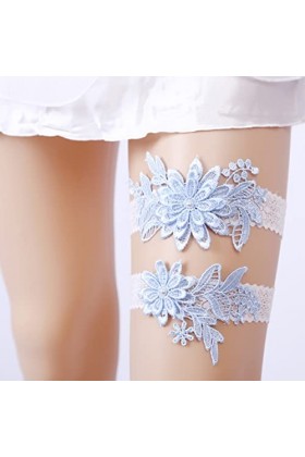 Abaodam 4 Pièces Jarretières De Mariage Porte-Jarretelles De Mariée Jarretières De Mariée pour Mariage Dentelle Jarretière De