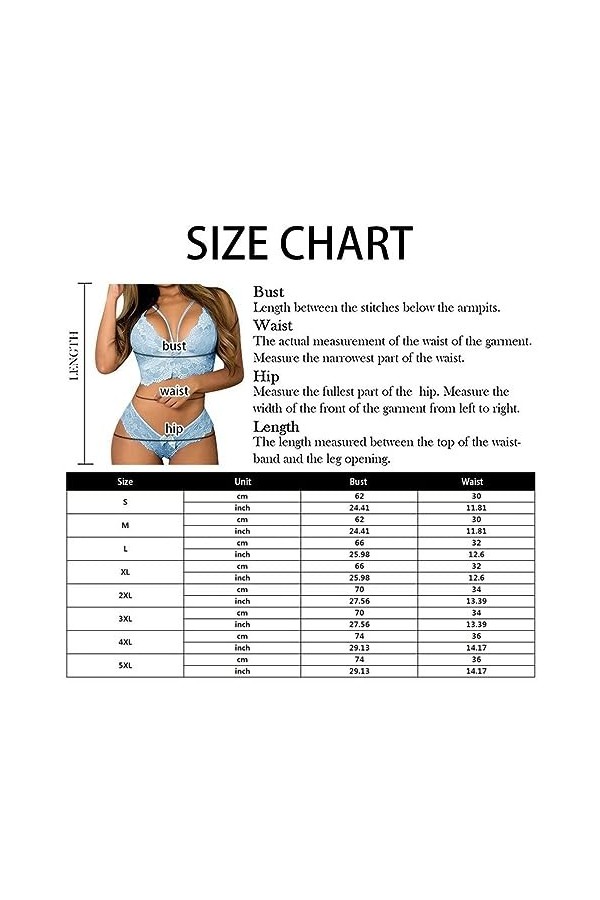 Bas basSexy Lingerie érotique à Trois Points Pyjama Dos Nu, 1, XL