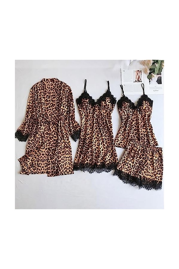 Lingerie Femme Sexy Ensemble Homme Sexy Hot y25k Lingerie sous-vêtements Pyjamas Sexy Satin Robes Femmes Nightdress Soie Ling