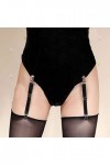 GALPADA 4 Pièces Porte-Jarretelles Élastiques Réglables Clip Bretelles Jambe Jarretière pour Femmes Gaines Attache Corset Tit