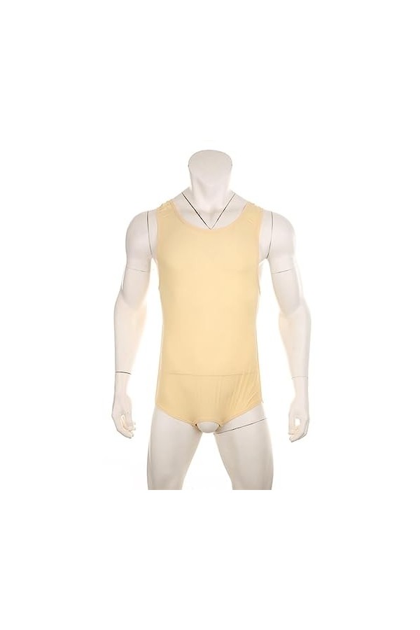 Hommes Sexy Ouvert Entrejambe Combinaison Ouvert Hanche sous-Vêtements Creux sous-Vêtements Dos Nu Combinaison Robe sous-Vête