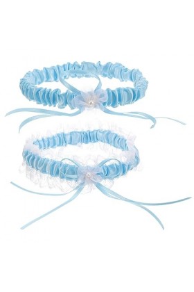 SOIMISS 2 Pièces Noeud Papillon Mariée Ceinture Élastique Anneau De Cuisse Ornements De Jambe Jarretière De Bal Jarretières V