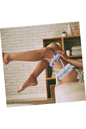 SOIMISS 1 Ensemble Porte-Jarretelles Ensembles Floraux Bijoux De Mariage pour Demoiselles dhonneur Bleu Bijoux De Mariage Ja