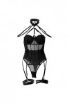 Sexy Femme Push Up Soutien-gorge + Culotte Noir Lingerie Sexy Sous-vêtements Sexy Ensemble de Lingerie Ensemble de Jarretelle
