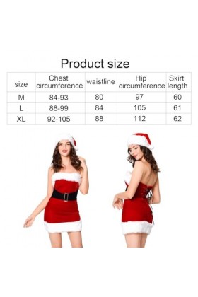 Zceplem Père Noël sexy pour femme - Robe sexy costume cosplay robes soirée | Robe Noël Père Noël Hors Épaule, Noël