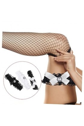 SOIMISS 6 Pcs Jambe Cercle Noir Bretelles Déclaration Ceintures pour Femmes Blanc Taille Ceinture Cuisse Jarretière Jambe Jar