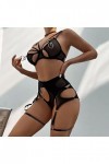 2023 New y/2k Style Lingerie Femmes Dame Sexy Accessoires en métal avec Cou Suspendu Maille Lingerie Ensemble Taille Haute vê