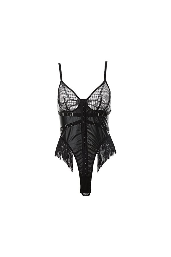 Panty Gainant Taille Haute Femmes Sexy Cosplay Costume mignon Sexy Lingerie ensemble dentelle à bretelles Camis et culotte nu