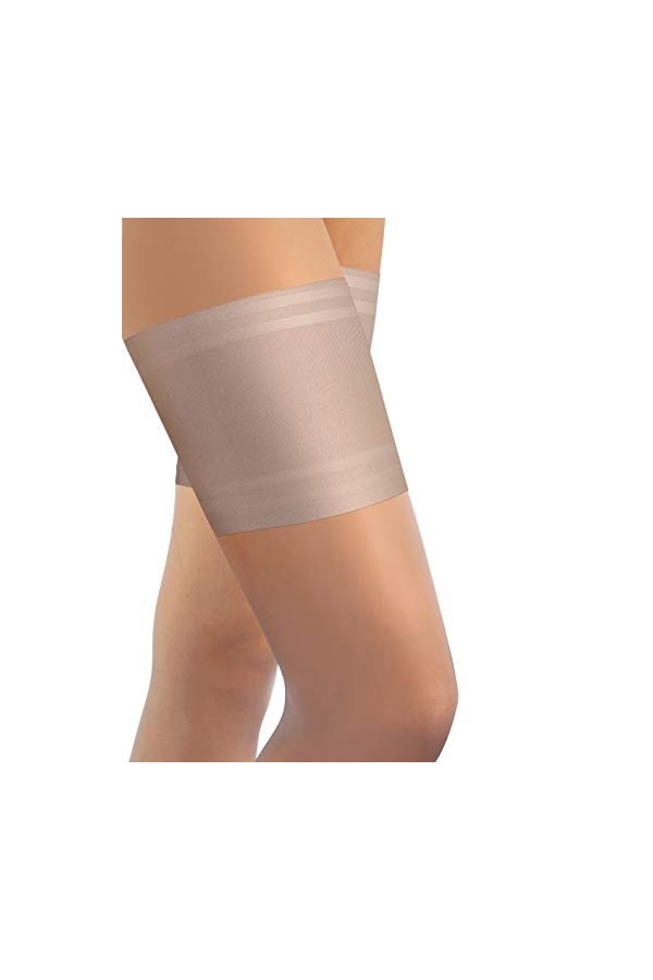 sesto senso Bandes de Cuisses Protège-Cuisse Elastiques Antidérapant Silicone Bande Lisses Sabia Chair 80-85 3XL