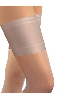 sesto senso Bandes de Cuisses Protège-Cuisse Elastiques Antidérapant Silicone Bande Lisses Sabia Chair 80-85 3XL