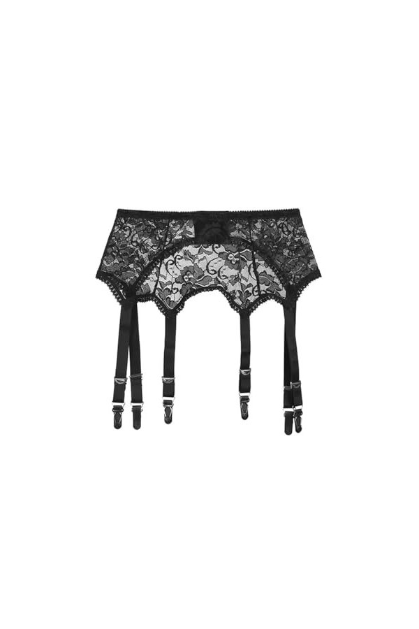 WEITING Femmes Dame Jarretières, Bas en Dentelle Jarretières Sexy Dentelle Taille Haute Jarretière Lingerie Ceinture Jarretel